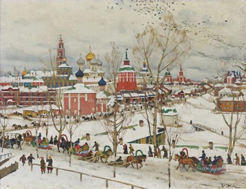  Konstantin Kunst - TROITSE SERGIYEVA LAVRA IN WINTER Konstantin Yuon